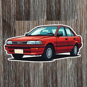 TOYOTA COROLLA 6th generation 1988-1992 Vinyl Sticker